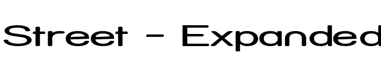 Street - Expanded font preview