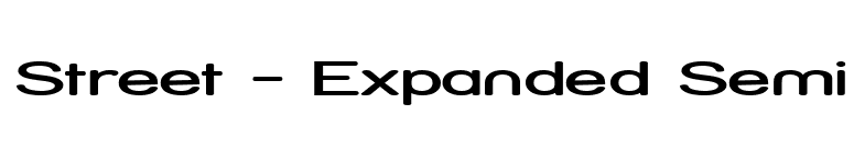 Street - Expanded Semi font preview