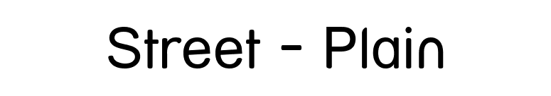 Street - Plain font preview