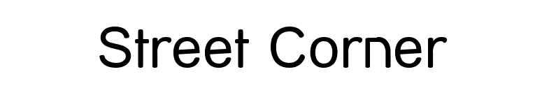 Street Corner font preview