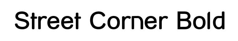 Street Corner Bold font preview