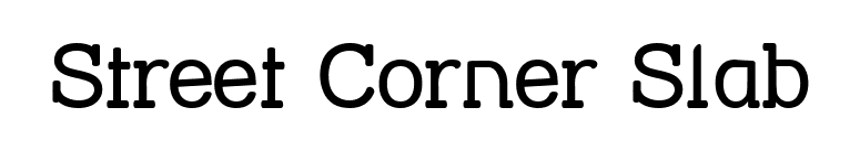 Street Corner Slab font preview