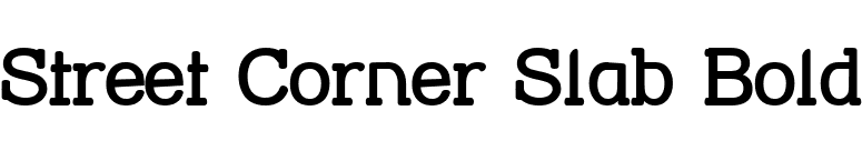 Street Corner Slab Bold font preview