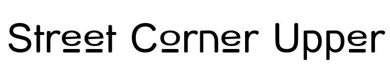 Street Corner Upper font preview