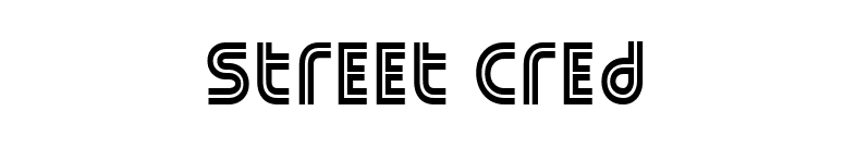 Street Cred font preview