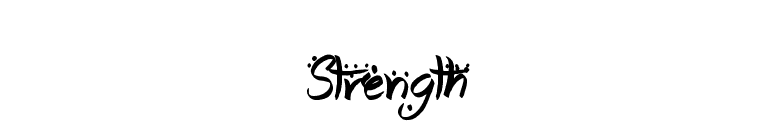 Strength font preview