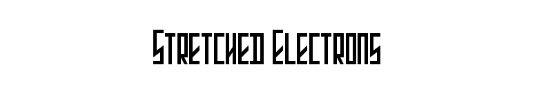 Stretched Electrons
 font preview