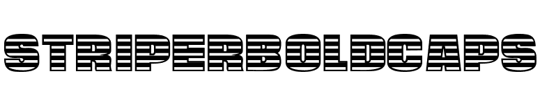 StriperBoldCaps font preview