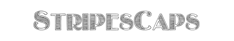 StripesCaps font preview