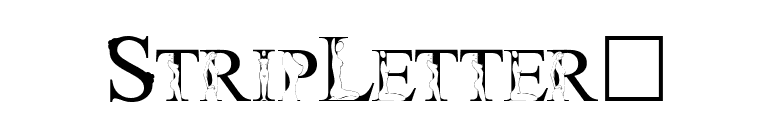 StripLetter1 font preview
