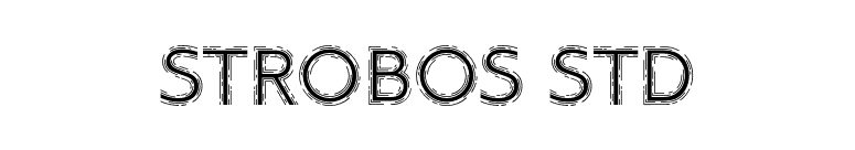 Strobos Std font preview