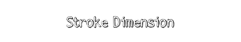 Stroke Dimension font preview