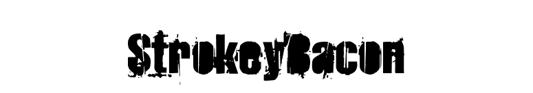 StrokeyBacon font preview
