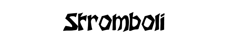 Stromboli font preview