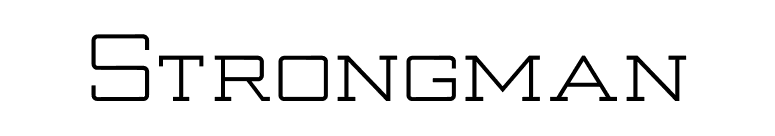 Strongman font preview