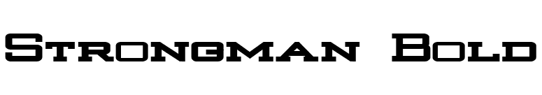 Strongman Bold font preview