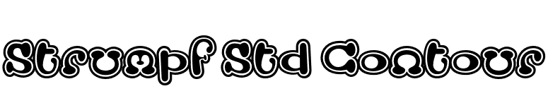 Strumpf Std Contour font preview