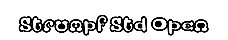 Strumpf Std Open font preview