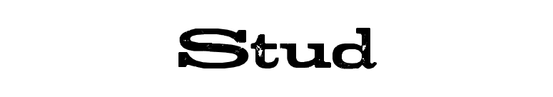 Stud font preview