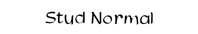 Stud Normal font preview