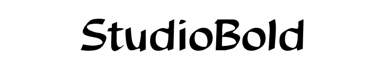 StudioBold font preview