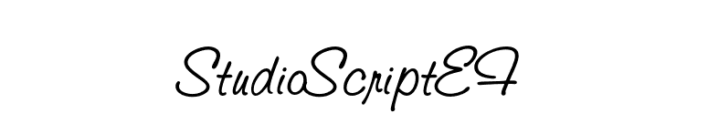 StudioScriptEF font preview