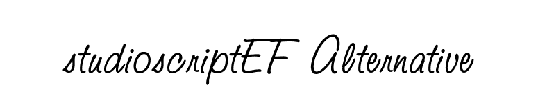 StudioScriptEF-Alternative font preview