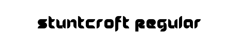 Stuntcroft Regular font preview