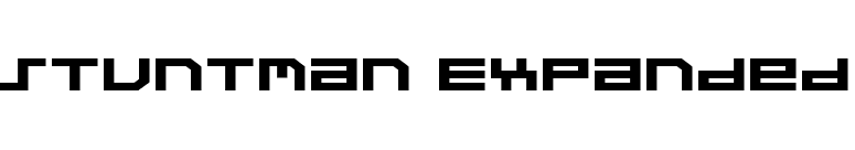 Stuntman Expanded font preview