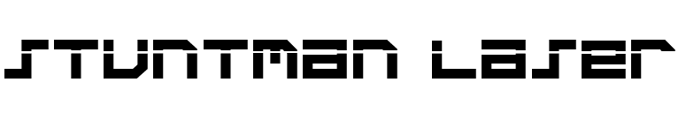 Stuntman Laser font preview