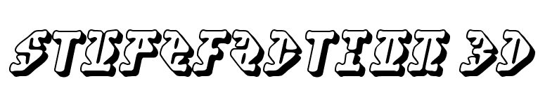 Stupefaction 3D font preview