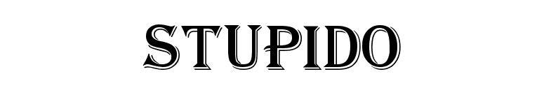 Stupido font preview