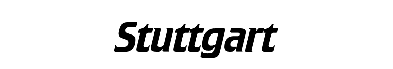 Stuttgart font preview