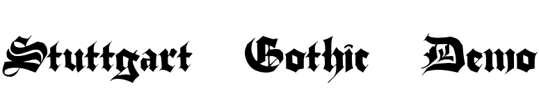 Stuttgart Gothic Demo font preview