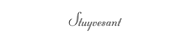 Stuyvesant font preview
