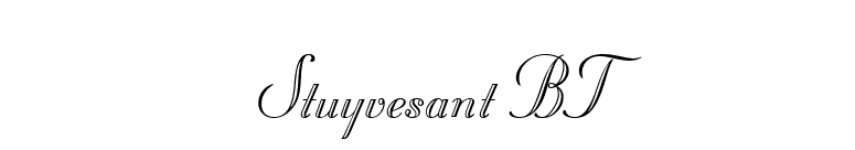 Stuyvesant BT font preview