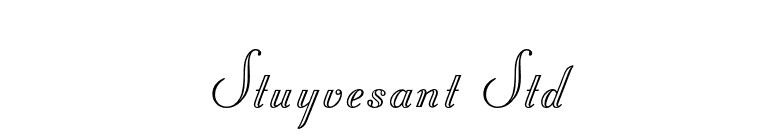 Stuyvesant Std font preview