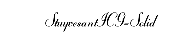 StuyvesantICG-Solid font preview