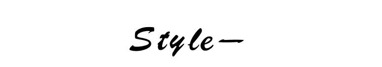 Style- font preview