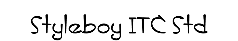 Styleboy ITC Std font preview