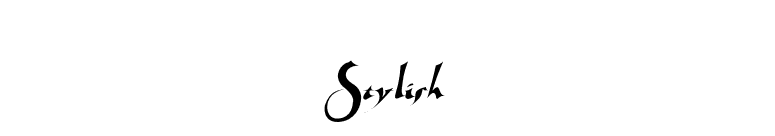 Stylish font preview