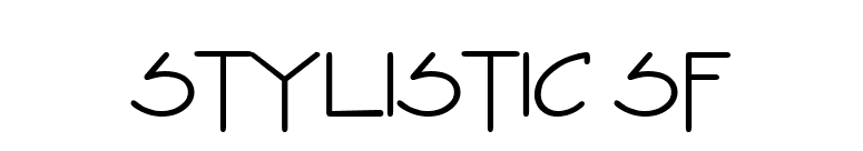 Stylistic SF font preview
