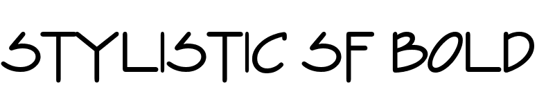 Stylistic SF Bold font preview