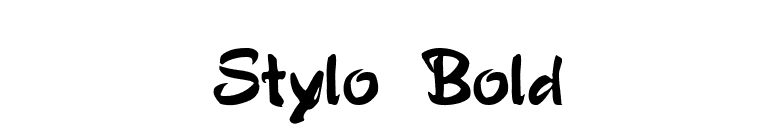 Stylo Bold font preview