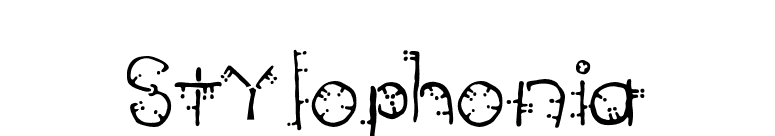 Stylophonia font preview