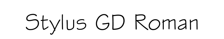 Stylus GD Roman font preview