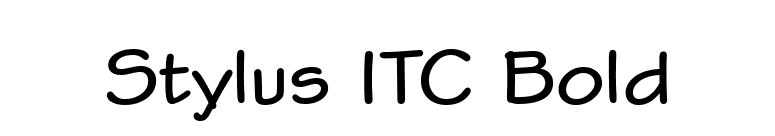 Stylus ITC Bold font preview