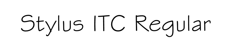 Stylus ITC Regular font preview