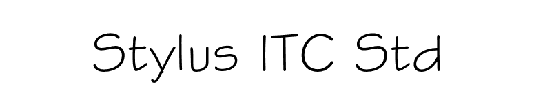 Stylus ITC Std font preview
