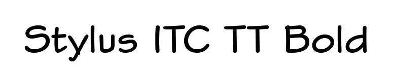 Stylus ITC TT Bold font preview
